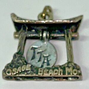 Vintage Movable Osage Beach Tan Tara Missouri Sterling Silver Charm
